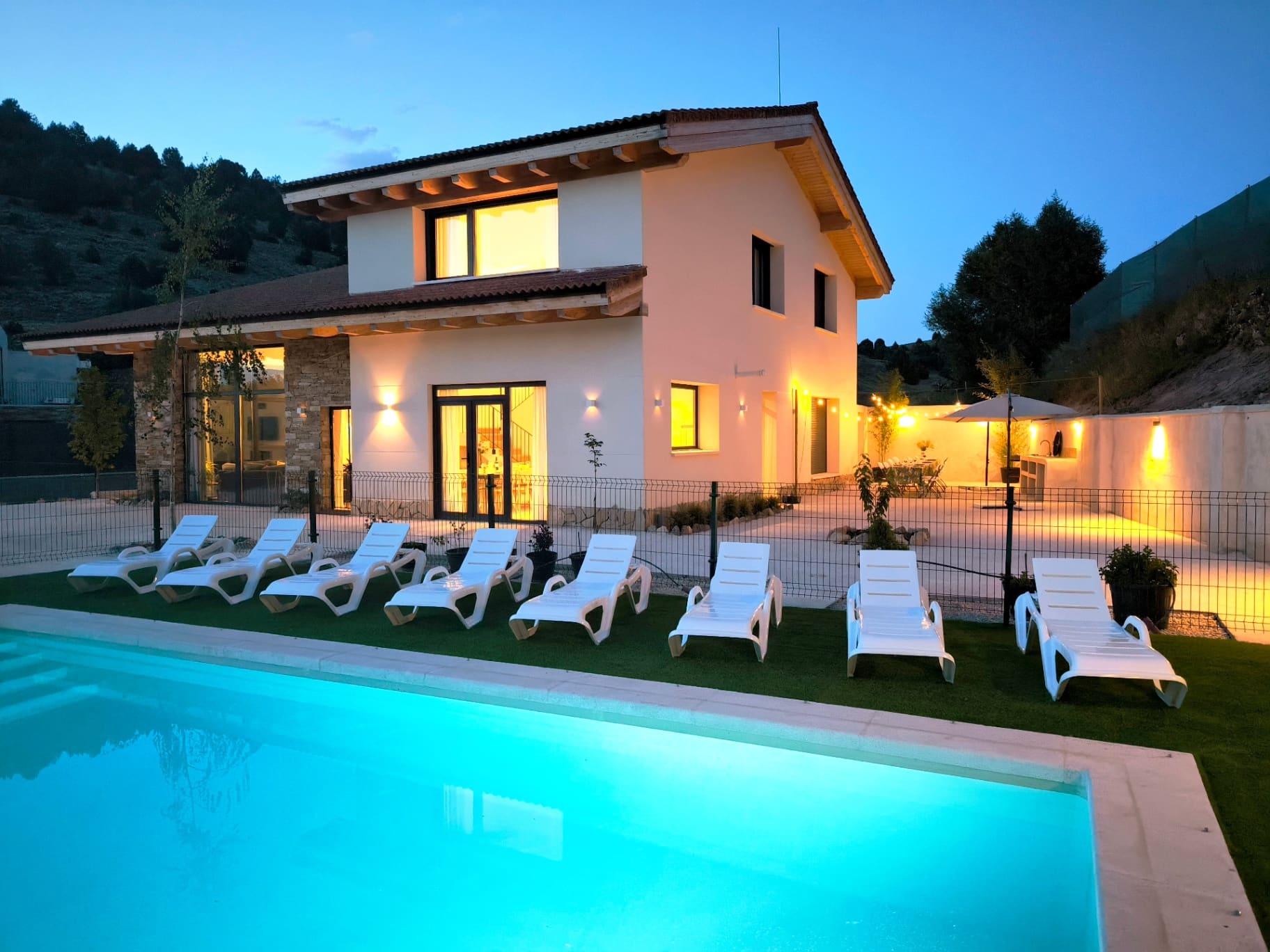 La Huertona de Castroserna, our other country house, with a private pool